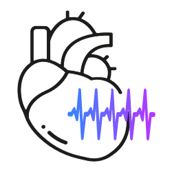 Heart with quick heartbeat tachycardia.