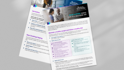 Explore the Cardiac Health Lifestyle brochure from Boston Scientific.