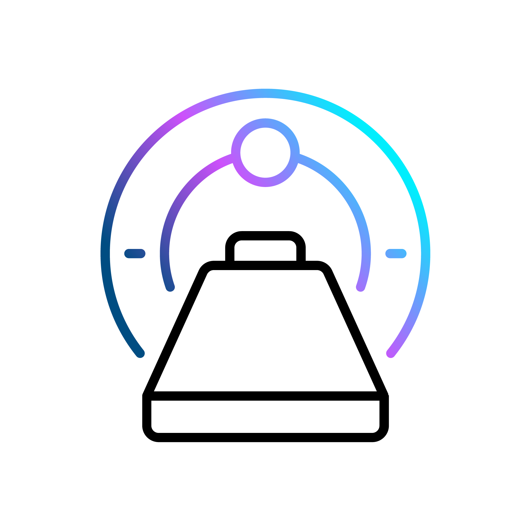icon representing a scanner used to get more detailed image of your heart