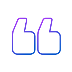 Icon showing double quotes