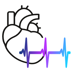 heart with slow heartbeat bradycardia